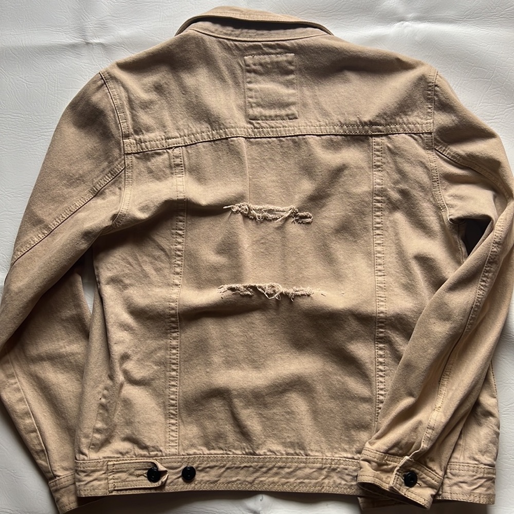 Tan button jacket - Picture 5 of 6